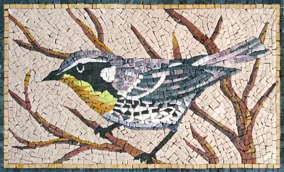 AN198 11.81 ×19.69  Colorful Bird Handmade Mosaic Wall Art • $329