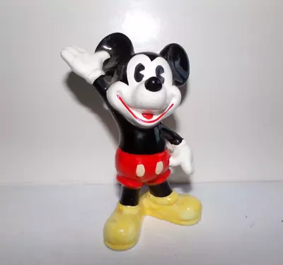 Vintage MICKEY MOUSE - Walt Disney 5  Figurine - Ceramic Porcelain • $5.95