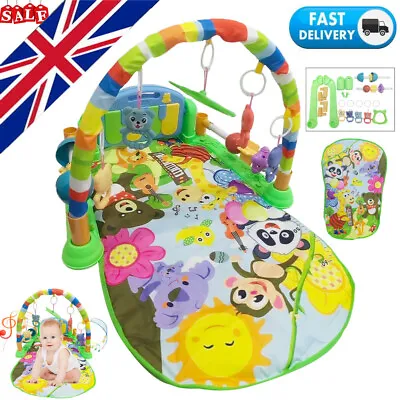 Fitness Music Baby Play Mat Lay And Kids Gym Play-mat Fun Piano W/ Toy Boy/Girls • £18.99