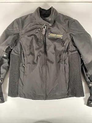 Can-Am Spyder OEM Hanna Motorcycle Riding BRP Jacket Black Clean -Fast Shipping • $119.99