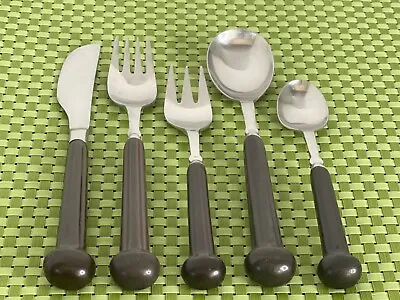 Denby-Langley SAMARKAND BROWN Stainless Ceramic Handle Choice Flatware E29G • $19.85