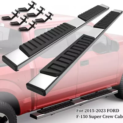 Fit 2015-2023 Ford F150 F250 F350 F450 Super Duty Crew Cab Running Boards 6'' • $105.99