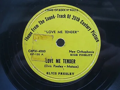 Elvis Presley 78 Rpm Love Me Tender / Anyway You Want Me Rare Million Mark 130 • $304.62