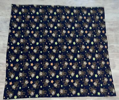 Baby Starters Blue Monkey Stars Blanket Lovey 30” X 30” Boys • $14.99