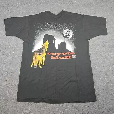 Vintage Marlboro T Shirt Coyote Bluff Adventure Team Size XL Black Single Stitch • $58.88