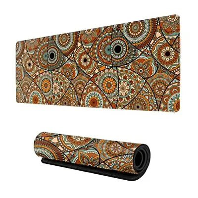 Extended Large Gaming Mouse Pad Mousepad Desk Mat With Vintage Mandalas For W... • $27.69