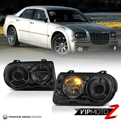 05-10 Chrysler 300C  Factory Style  Smoked Lens Replacement Headlight LEFT+RIGHT • $115.46