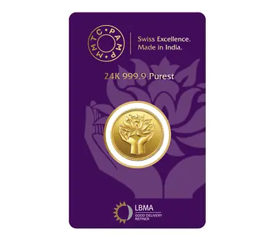 Pamp Lotus 1 Gram Gold Coin By MMTC PAMP • £124.21