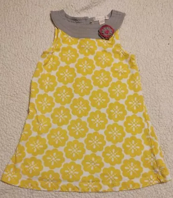 Maggie And Zoe Yellow Gray And White Dress Size 6X • $14.99