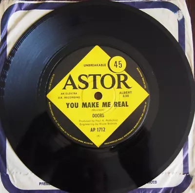 7  Single - The Doors You Make Me Real - 1970 Astor Australian Release • $18.27