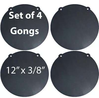 AR500 Steel Shooting Targets Lot Of 4 Laser Cut 12   3/8  Gong Tactical Scorpion • $132.95