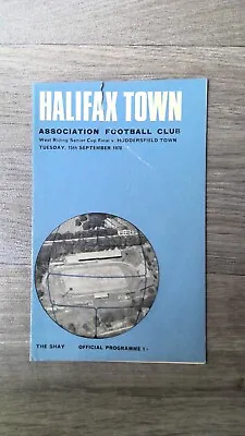 Halifax Town V Huddersfield Town (West Riding F.A. Senior Cup Final) 1970-71 • £2