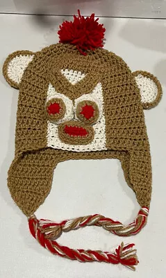 Sock Monkey HAT ADULT Handmade • $5