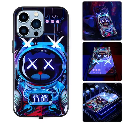 Sound Voice Activated LED Phone Cover Case Light Up For IPhone 14 13 Pro Max NEW • £8.99