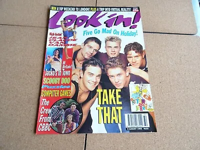 Look-In Magazine Aug 8th 1992 Take That & Jean-Claude Van Damme Michael Jackson • £7.50