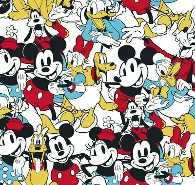 Disney Mickey Mouse Sensational 6 Snapshot Cotton Fabric By The 1/41/2Yard 43  • £15.43