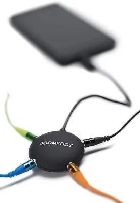 Boompods Multi Headphone Audio Splitter - 4 Way 3.55mm Audio Stereo Headset Adap • £0.99