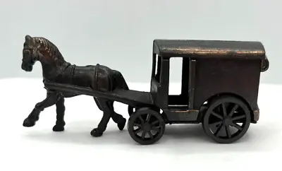 Die Cast Metal Pencil Sharpener Vintage Amish Horse & Buggy Delivery Wagon 1:64 • $9.99