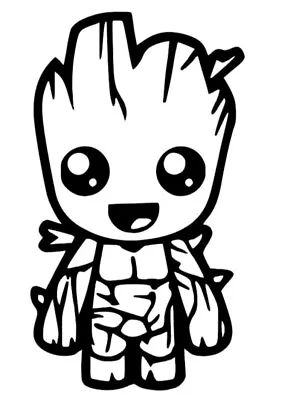 £3.50 • Buy Baby Groot Car Vinyl Sticker Disney Wall Home Kids Window Marvel 4x4inch 