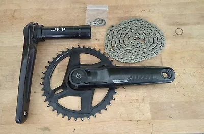 SRAM Rival 1 AXS Wide Power Meter Crankset 172.5mm 40t |DUB Wide • $75