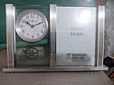 Howard Miller Clock Picture Frame Brushed Aluminum 645-599 Charlene Silver • $1