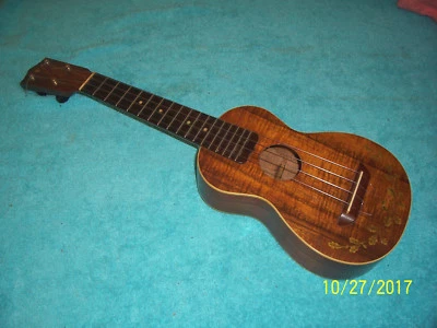 $2479 • Buy Vintage 1920's 30's Lyon & Healy Flamed Koa Wood 4 String Soprano Uke Ukulele 