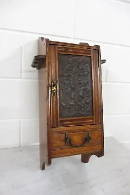 Antique Wooden Wall Cabinet Hanging Cabinet Vintage • $489
