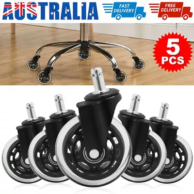$21.45 • Buy 5Pack Rollerblade Office Desk Chair Wheels Replacement 3  Swivel Rolling Caster	
