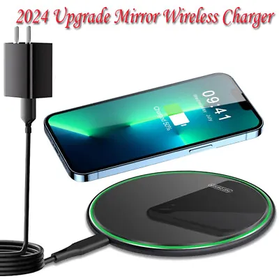 40W Wireless Charger Fast Charge Pad For Samsung Galaxy S24 S23 S22 S21 Ultra 5G • $10.99