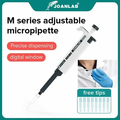 0.1μl-10ml Single Channel Pipettor Pipette Adjustable Lab Liquid Micropipette US • $23.39