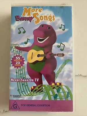 Barney VHS More Barney Songs Vintage 1983 23 Songs 55 Minutes Vintage Rare • $20