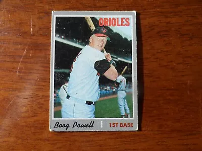 1970 Topps Baseball #410 Boog Powell Baltimore Orioles Gd J-213 • $2.99