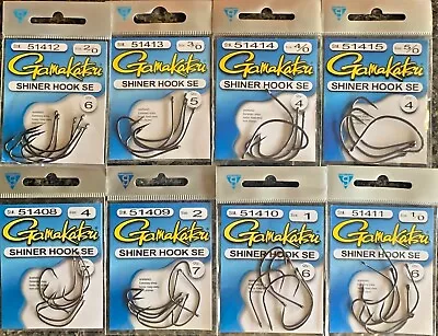 Gamakatsu Shiner Hook SE Kahle Style  8 Sizes To Choose From  • $7.95