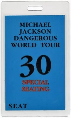 Michael Jackson 1992 Dangerous Concert Tour Band VIP Laminated Backstage Pass • $34.99