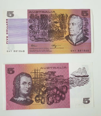 $24.40 • Buy 1x $5 Australian Paper Five Dollar Banknote ( 1x Note) 1985 -1991 Fraser/Cole
