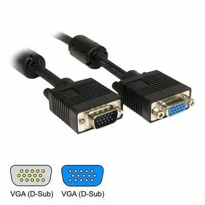 SVGA D-Sub Monitor Extension Cable - 5 Metre (CDEX-805K) • £5