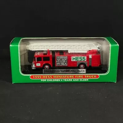 1999 Hess Miniature Mini Fire Truck - Brand New In Box • $9.56