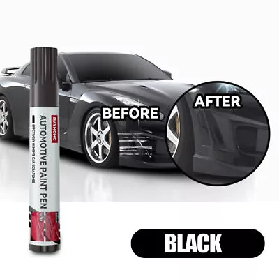 Black Scratch Repair Paint Pen Touch Up Pen Scratch Remover Tool Car Accessories • $6.88