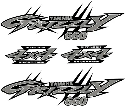 Yamaha Grizzly 660 4x4 Special Edition  OEM ATV Tank Decal Sticker Kit  • $39.99