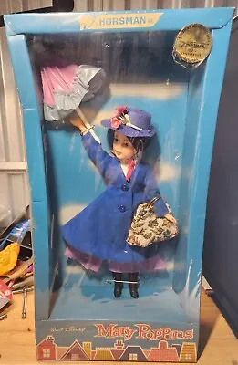 Mary Poppins Doll Disney Horsman Parasol Umbrella Bag Vintage 1965 NIB New • $202.33