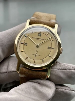 $7700 • Buy Vintage 1950s Vacheron Constantin 18K Yellow Gold 35mm Ref. 4993 Cal. P453/3B