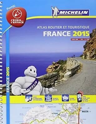 France 2015 Laminated Atlas (Michelin Tourist And Motoring Atlas) Michelin Use • £3.75
