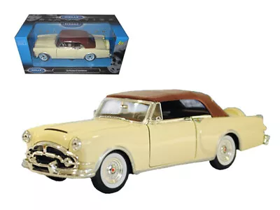 1953 Packard Caribbean Soft Top Cream 1/24 Diecast Car Model Welly • $34.51