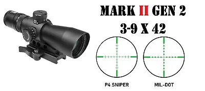 VISM GEN3 2-9X42 Illuminated Mark III QR Weaver Tactical Rifle Scope • $99.99