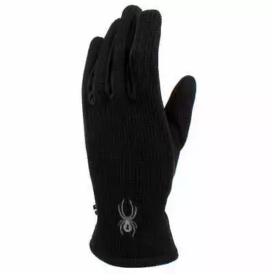 Spyder Leather Palm Synthesis Gloves Black - Choose Size S/M/L • $13.95