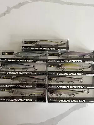 New Megabass Vision 110 USA Jerkbait One Ten Oneten Lot Of 9 Baits • $194.99