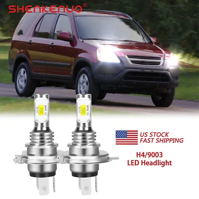 LED For Honda CRV 1997-2004 Headlights Kit H4 9003 6000K White Bulbs Hi/Low Beam • $16.17