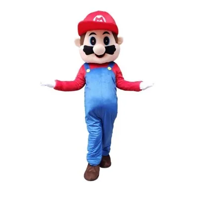 Super Mario Mascot Costume Halloween Birthday Party Adult Fancy Cosplay Dress Up • $250