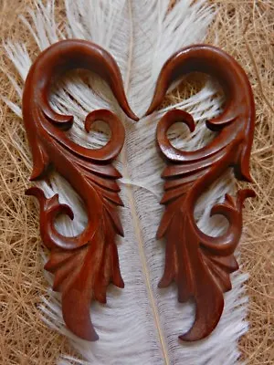 Handmade Carved Horn Bone Ear Gauge Hook Buffalo Tribal Body Piercing Stretcher  • $23.50