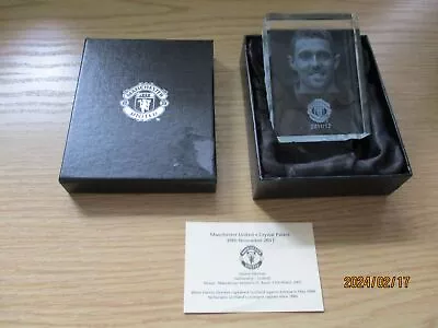 Manchester United Glass Hologram Paperweight - Darren Fletcher - 2011/12 Boxed • £7.99